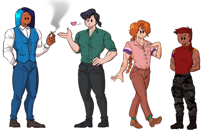 lineart + full lighting (full body + 3 more full body) - $138